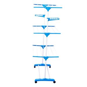 軽量 3段 折りたたみ式 鉄製 衣類乾燥ラック 靴 キッチン 浴室用 自立式 物干し棚 - Product Image 6