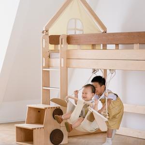 <span class=keywords><strong>Lit</strong></span> superposé en bois <span class=keywords><strong>pour</strong></span> enfants, maison dans les arbres, sur mesure, taille complète, avec rangement, <span class=keywords><strong>toboggan</strong></span> et design confortable <span class=keywords><strong>pour</strong></span> la chambre à coucher - Product Image 3