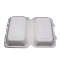 7*5 POUCES Pulpe de canne à sucre Flip-Top Box Prix Avorable Conteneurs alimentaires à emporter Matériau de bagasse durable pour les déjeuners