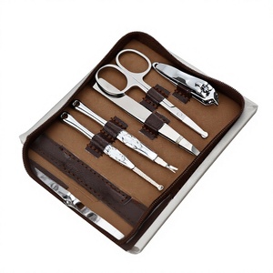 Classic Luxurious Stainless Steel Pedicure <b>Kit</b> with 5 in 1 <b>Nail</b> Clipper Color Box Packaging for Adult Use - Product Image 5