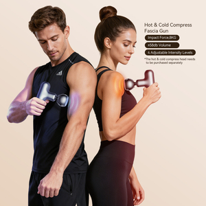 Großhandel Tragbare Sport-Massagepistole mit Bürstenlosem Motor, Professionelle Faszienpistole mit Hochwertiger Wärmekompression, Mini-Körpermassagegerät - Product Image 1