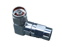 Connecteur coaxial RF mâle à angle droit de type N pour câble AL à paroi lisse de 3/8''