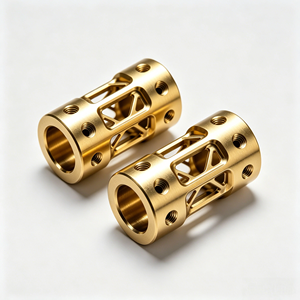 Accesorios Mecanizados CNC de Precisión de 5 Ejes, Manguitos Estructurales Huecos de Latón y Acero Inoxidable, Piezas Personalizadas para la Industria Aeroespacial y de Nuevas Energías - Product Image 2