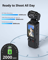 Cámara Digital Portátil Q7 con Pantalla HD de 1.9 Pulgadas, Batería de Larga Duración de 2000mAh, Grabación de Video 1080P, Cámara Deportiva de Mano
