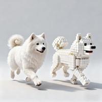 Ensemble de blocs de construction personnalisés pour animaux de compagnie, modèle MOC sur mesure, pour une décoration de cadeau unique