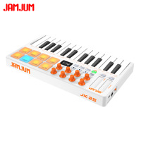 Cross-border 25-key MIDI Keyboard Professional Electronic Music Controller Smart and Portable Composition Drum Pad ABS Material