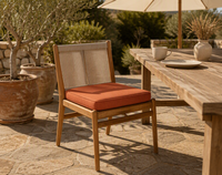 Coussin de chaise d'extérieur imperméable, résistant au soleil, avec fermeture éclair dissimulée, taille et couleur personnalisées, rembourrage en tissu, durable, respirant, OEM ODM