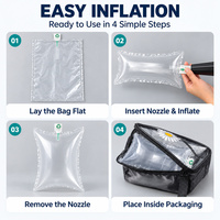 Sac gonflable personnalisé AIR-DFLY 10x15cm, sac à air en PE de 50 microns pour le remplissage de vide dans les cartons et la protection des produits