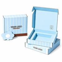 Boîte d'emballage en carton ondulé avec lamination mate, personnalisable avec logo, écologique, recyclable et portable, pour chaussettes, vente en gros directe usine
