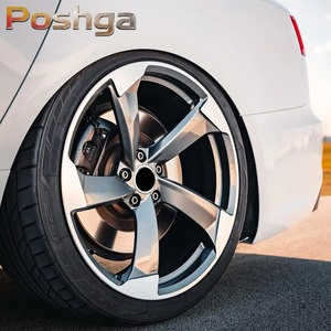 Rines de Aleación Forjada Personalizados para Autos, 17 18 19 20 22 24 Pulgadas, 5x114.3 5x112 5x120 PCD, para <span class=keywords><strong>Audi</strong></span> A4 A5 A6 A7 BMW X5 Q5 Q7 <span class=keywords><strong>Q8</strong></span> - Product Image 2