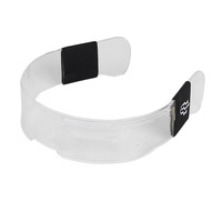 Vente en gros de lunettes lumineuses LED en acrylique Xingtu 55555, 7 couleurs réglables, pour fêtes de Noël, bars, discothèques