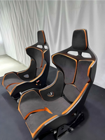 Siège baquet de course en fibre de carbone modifié pour l'intérieur de voiture, confortable, en suède et éponge, siège de voiture sport adapté à la McLaren Artura Coupé