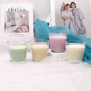 Soy Wax Scented Candle in Glass <b>Jar</b> Minimalist Style Floral <b>Plant</b> Aromatherapy Home Decoration 20-40 Hour Burn Time - Product Image 3