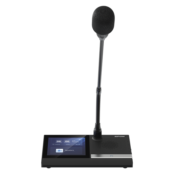 SPON Wireless Conference System Gooseneck Tabletop Microphone Camera Tracking Conference Halls Sound System