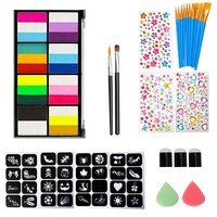 Kit de peinture professionnelle pour le visage et le corps pour les fêtes Maquillage activé par l'eau pour les enfants