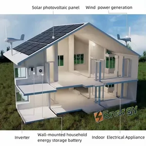 نظام تخزين الطاقة المنزلي المثبت على الحائط بقدرة 10 كيلو وات/ساعة نظام تزويد بالطاقة الشمسية للاستخدامات الداخلية بقدرة 51.2 فولت 200 أمبير/ساعة