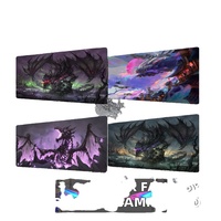 Tapis de souris Tigerwings à bords cousus durables, conforme aux normes CE, RoHS, REACH, CA65, base en caoutchouc antidérapante, grand format XXL, tapis de jeu étendu