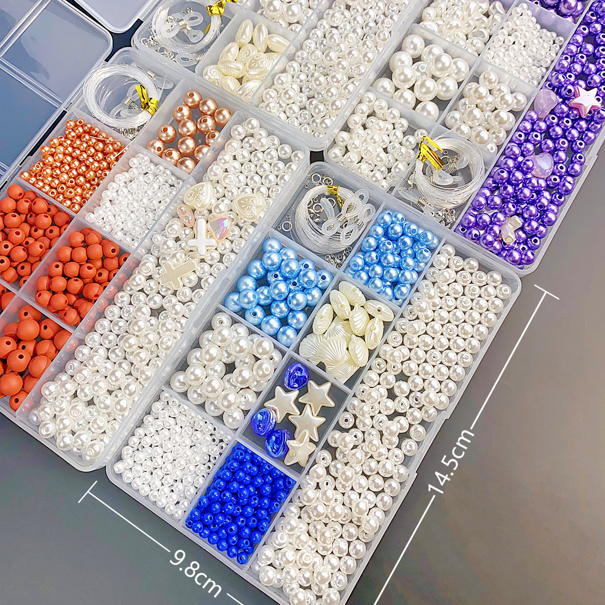 PATIKIL Polymer Clay Perlen Set – 3500 Stück, 4 Mm, Hellrosa, Für Schmuck DIY