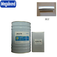 Adhésif sec à base de solvant, émulsion polyuréthane bicomposant transparente à haute teneur en solides, formant un film, pour matériaux flexibles