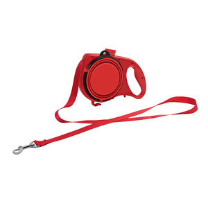 Laisse pour chien avec bouteille d'eau et bol pliable, kit de voyage portable pour animaux de compagnie, bleu - Product Image 5