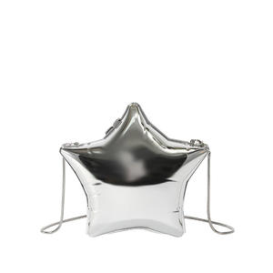 กระเป๋าถือสะพายไหล่ผู้หญิง ดีไซน์แฟชั่น ลายดาวอะคริลิค ซิปปิด  ลดราคาพิเศษจากโรงงาน - Product Image 6