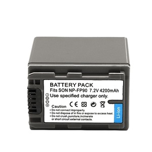 NP-FP90 4200mAh FP90 <b>Battery</b> for Sony DCR-DVD103 DCR-DVD105E CE RoHS Certified Wholesale Bulk Tier 1 Full Cells - Product Image 1