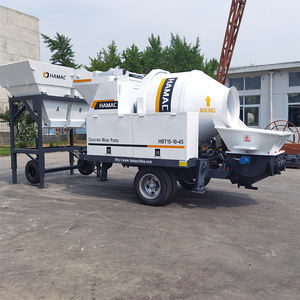 O mini misturador concreto e o reboque cimentam o misturador com máquina da bomba misturador concreto com bomba - Product Image 3