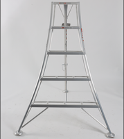 Fácil plegable, ligero, escalera de alta calidad, jardín agronómico, granja, trípode de cosecha de aluminio, escalera de frutas