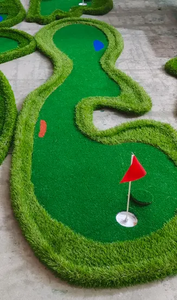 מפעל מיני גולף מגרש דשא מלאכותי לשים מחצלת ירוק עבור תרגול גולף - Product Image 2