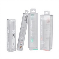 Boîtes de cils en vison en gros, emballage personnalisé en plastique transparent, boîte à blister pour cils