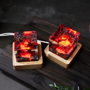 Nouveau 2026 Cube Magique à Anneau avec Poignée Cratère de Volcan, en Résine, Veilleuse, Décoration de Bureau Artisanale, Cadeau Commémoratif - Product Image 5