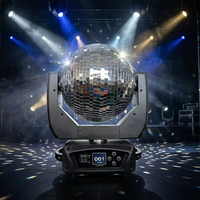 Projecteur LED DMX512 à tête mobile, boule disco miroir rotative et réfléchissante pour éclairage de scène, idéal pour fêtes, mariages, clubs et bars