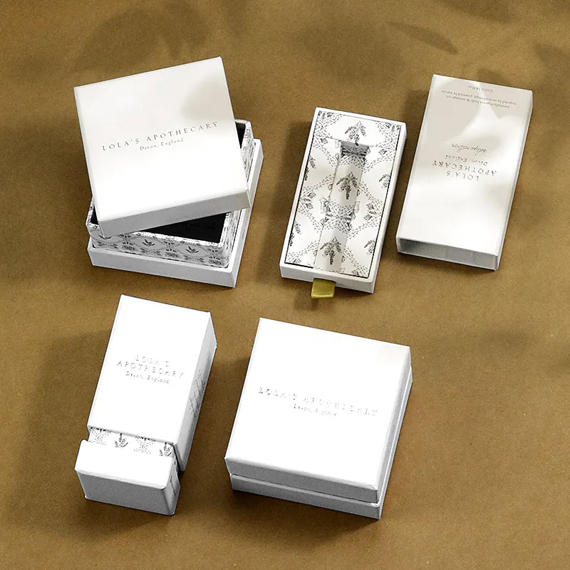 Individuelle kleine Papier-Kartonring-Schublade-Verpackung Schmuckkästchen Deckel und Boden-Karton und Tasche mit Logo bedruckt