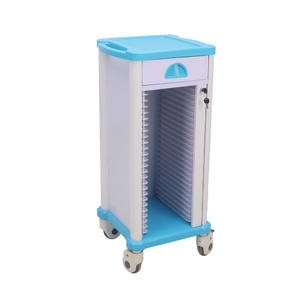 Case History ABS pasien medis troli untuk catatan dokumen troli dengan laci - Product Image 1