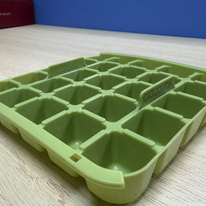Molde para cubitos de hielo Ciduduta Summer, caja de almacenamiento de hielo tipo prensa con gran capacidad, para uso doméstico con tapa y liberación de hielo con un solo botón. - Product Image 3