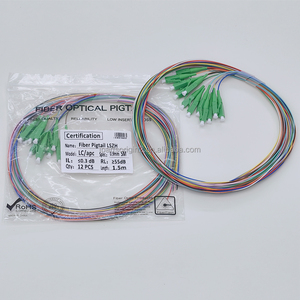 Cable de Fibra Óptica LC/APC Monomodo de 1.5m LSZH con 12 Colores, G.652D, para Interiores, Paquete de 12 Unidades, Compatible con OEM, para Empalme de Fibra - Product Image 2