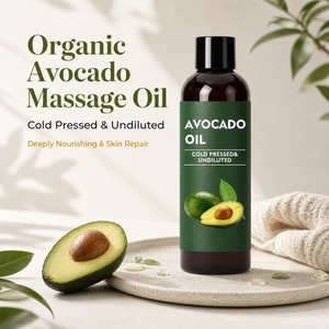 Aceite Corporal de Aguacate Prensado en Frío, Sin Hexano, para Cuidado Diario del Cuerpo y Cabello, Masajes de <span class=keywords><strong>Spa</strong></span>, Marca Privada - Product Image 6