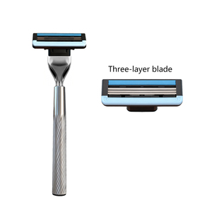 Afeitadora de 3 Cuchillas de Acero Inoxidable Cómoda y de Venta Caliente al por Mayor de Fábrica <span class=keywords><strong>para</strong></span> Hombres - Product Image 6