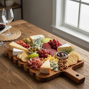 <span class=keywords><strong>Planche</strong></span> à découper en bois ondulé, accessoires <span class=keywords><strong>de</strong></span> table en bois d'acacia pour les réceptions festives - Product Image 6