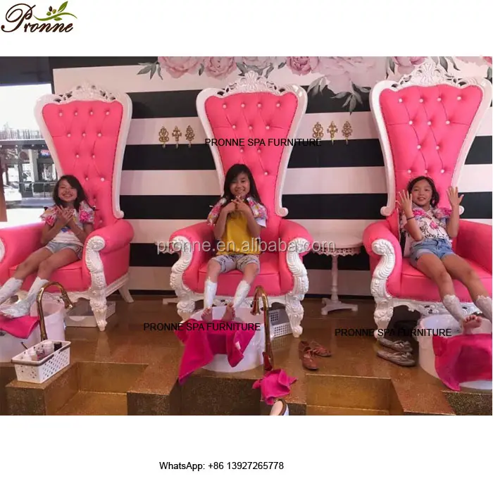 Hot selling beauty nail spa kids salon chairs pink pedicure and manicure chair