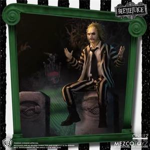 Figura de Acción Coleccionable Mezco Toys One:12 <span class=keywords><strong>Beetlejuice</strong></span> Edición Deluxe Escala 1/12 - Product Image 2