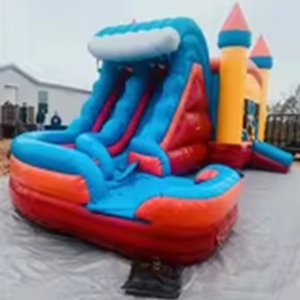 Toboggans de terrain de jeu intérieur et château sautant Maison gonflable en PVC pour parc d'attractions ou parc de trampolines - Product Image 2