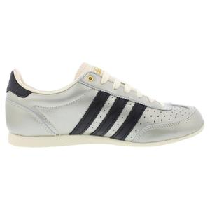 Chaussures Adidas Japan en cuir pour femmes, baskets tendance en toile noire, crème et blanche avec semelle en alumine - Product Image 2