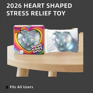 Heart Shaped Fingertip Stimulating PU TPR Squeezing Toy Valentine's Day Slow <b>Rebound</b> Stress Relieving Soft Toy - Product Image 2