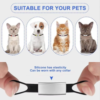 Pendentif d'identification pour chien en silicone de luxe, simple, avec code QR unique, impression personnalisée, motif animal en acier inoxydable pour animaux de compagnie