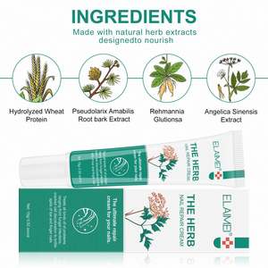 ELAIMEI Extrait naturel à base de plantes Soin des ongles des doigts et des orteils <span class=keywords><strong>Antifongique</strong></span> Nourrissant les ongles Traitement des champignons Crème réparatrice des cuticules - Product Image 3