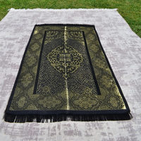 Tapis de prière musulman, ensemble cadeau antidérapant, épais, pour fêtes de l'aïd, tapis pour mosquée