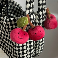 Pizza Taart Pluche Speelgoed Voedsel Groente Fruit Hanger Mini Driehoek Pizza Pluche Pop Sleutelhanger Zacht Knuffels Sleutelhanger