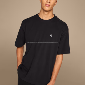 T-shirt unisexe en coton 100% doux comme un nuage, décontracté, à manches courtes, avec logo en lettres, vente en gros - Product Image 2