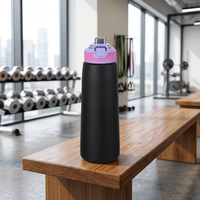 Gobelet isotherme TritanPP anti-fuite en acier inoxydable parfumé avec paille, compatible lave-vaisselle pour la maison, le bureau, le camping, les voyages et la salle de sport